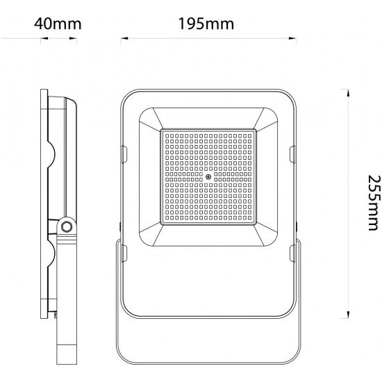 Avide LED Προβολέας SMD Industrial 100W Λευκό 4000K 160lm/W