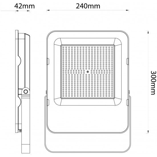 Avide LED Προβολέας SMD Industrial 150W Λευκό 4000K 160lm/W