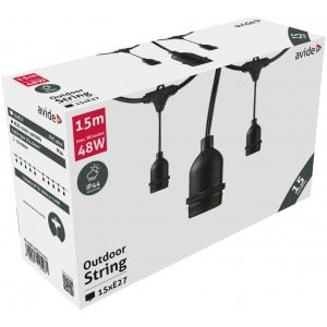 Avide Εξωτερική Γιρλάντα E27 15m 15 Θέσεων Avide Εξωτερική Γιρλάντα E27 15m 15 Θέσεων