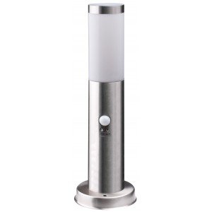 Avide Εξωτερικό Φωτιστικό Κήπου Boca 1xE27 450mm IP44 Σατέν Νίκελ Φωτοκύτταρο Avide Εξωτερικό Φωτιστικό Κήπου Boca 1xE27 450mm IP44 Σατέν Νίκελ Φωτοκύτταρο