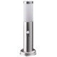 Avide Εξωτερικό Φωτιστικό Κήπου Boca 1xE27 450mm IP44 Σατέν Νίκελ Φωτοκύτταρο