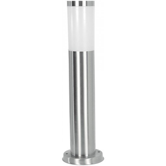Avide Εξωτερικό Φωτιστικό Κήπου Boca 1xE27 450mm IP44 Σατέν Νίκελ