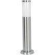 Avide Εξωτερικό Φωτιστικό Κήπου Boca 1xE27 450mm IP44 Σατέν Νίκελ