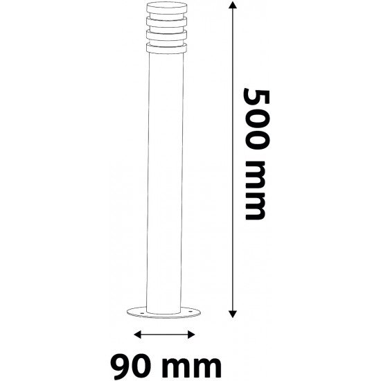 Avide Εξωτερικό Φωτιστικό Κήπου Sunset LED 1.5W Θερμό 500mm IP44 Μαύρο