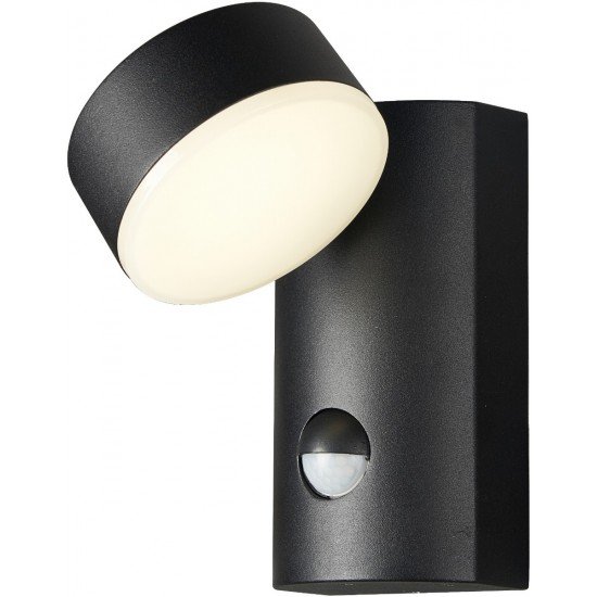 Avide Εξωτερικό Φωτιστικό Τοίχου Siraz LED 12W με motion Αισθητήρας Κίνησης Θερμό 3000K IP54