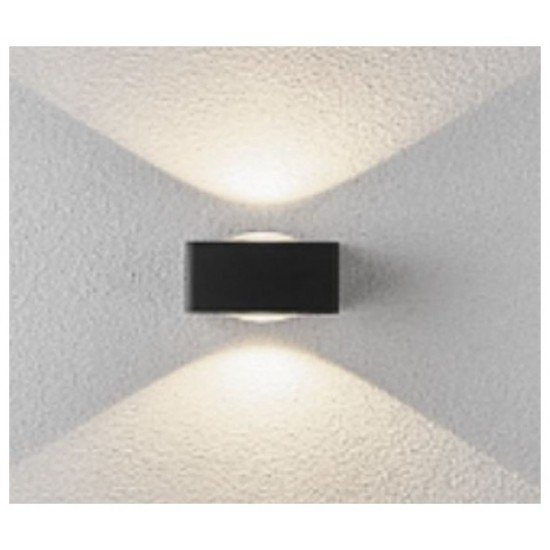 Avide Εξωτερικό Φωτιστικό Τοίχου Nazir LED 6W Θερμό 3000K IP54