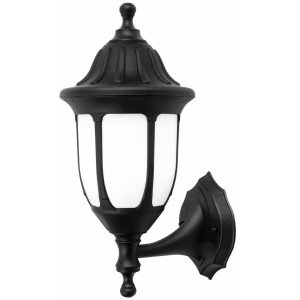Avide Εξωτερικό Φωτιστικό Τοίχου Mateo-U 1xE27 IP44 Μαύρο