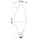 Avide LED Smart Κερί 5.5W RGB+W WIFI APP Control