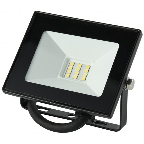 Avide LED Προβολέας Slim SMD  10W CW 6400K Value