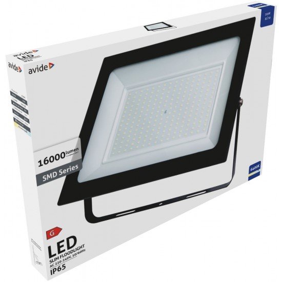 Avide LED Προβολέας Slim SMD 200W Ψυχρό 6400K Value