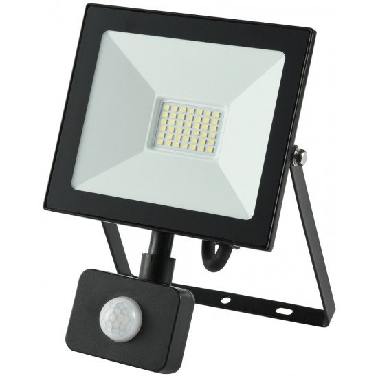 Avide LED Προβολέας Slim SMD  30W Ψυχρό 6400K Φωτοκύτταρο Value