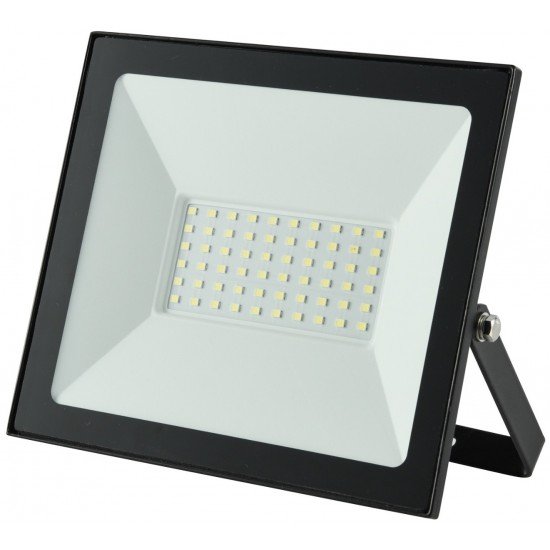 Avide LED Προβολέας Slim SMD  50W Ψυχρό 6400K Value