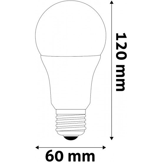 Avide LED Smart Κοινή A60 9.4W RGB+W WIFI + BLE APP Control