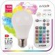 Avide LED Smart Κοινή A60 9.7W RGB+W 2700K με IR Τηλεχειριστήριο