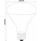 Avide Λάμπα Υπερύθρων R95 E27 100W Κόκκινο