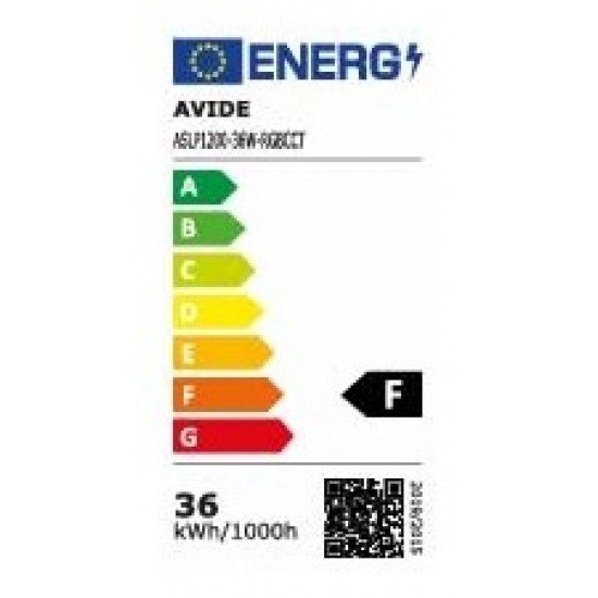 Avide LED Slim Panel 1195x295x30mm 36W RGB+CCT