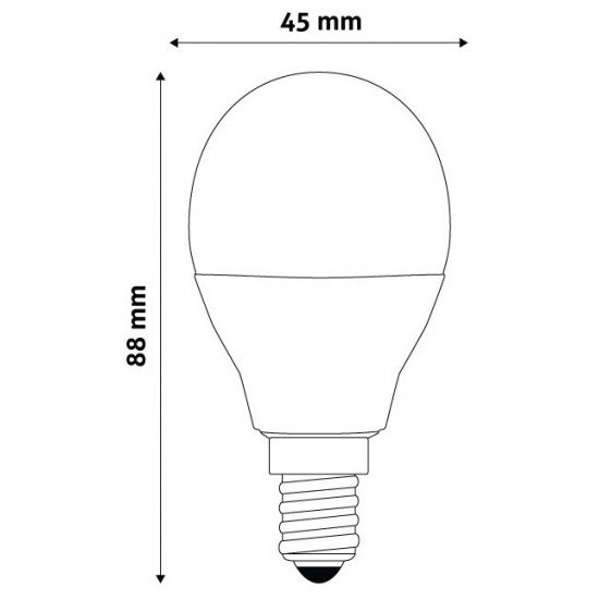 Avide LED Smart Σφαιρική 5.5W RGB+W WIFI APP Control
