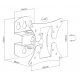 ATC Βάση TV ATC-501 13"- 27"