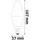 Avide LED Κερί 5W E14 Λευκό 4000K Value 3τμχ
