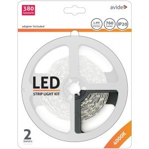 Avide LED Ταινία Blister 12V  4.8W SMD2835 60LED 4000K IP20 2m Avide LED Ταινία Blister 12V  4.8W SMD2835 60LED 4000K IP20 2m