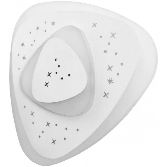 Avide Επιτοίχια Μοντέρνα Πλαφονιέρα Οροφής Oyster Yvette mini 33W με 3 Επιλογές Φωτισμού