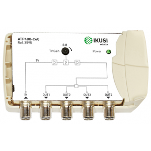 Ikusi Ενισχυτής Γραμμής ATP400-C48 4 Εξόδων Ikusi Ενισχυτής Γραμμής ATP400-C48 4 Εξόδων