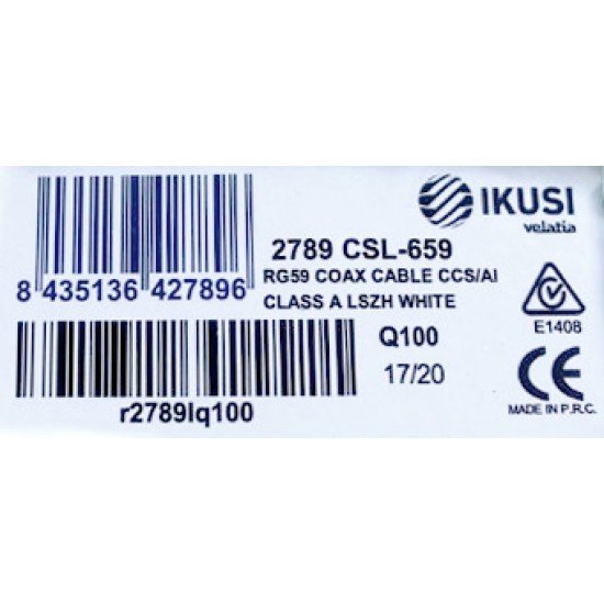 Ikusi Στροφείο Κάμερας CCTV CSL-659 RG59 CCSAL CA DCA W100