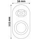 Avide LED Ταινία 12V 144W Ντίμερ 5 Πλήκτρα RF Τηλεχειριστήριο και Ελεγκτής