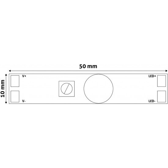 Avide LED Ταινία 12V 96W Προφίλ Αλουμινίου Μίνι Ελεγκτής με Κίνηση