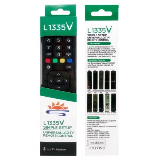 Τηλεχειριστήριο Universal για Hisense L 1335V