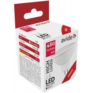 Avide LED Σπότ Αλουμίνιο + Πλαστικό 6W GU5.3 12V 120° Θερμό 3000K Avide LED Σπότ Αλουμίνιο + Πλαστικό 6W GU5.3 12V 120° Θερμό 3000K