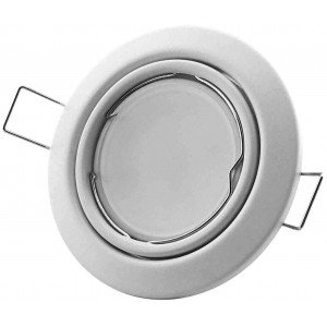 Avide GU10 Πλαίσιο Στρογγυλό Σαγρέ Άσπρο Avide GU10 Πλαίσιο Στρογγυλό Σαγρέ Άσπρο