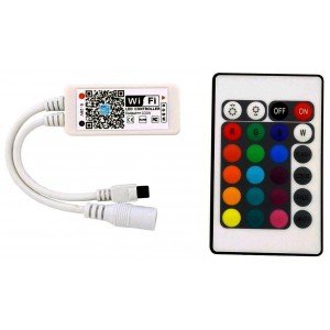 Avide LED Ταινία 12V 100W RGB+W IR Τηλεχειριστήριο και WIFI Ελεγκτής