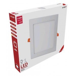 Avide LED Φωτιστικό Οροφής Χωνευτό Τετράγωνο Αλουμίνιο 18W Θερμό 3000K Avide LED Φωτιστικό Οροφής Χωνευτό Τετράγωνο Αλουμίνιο 18W Θερμό 3000K