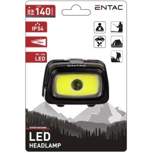 Entac Φακός Κεφαλής 5+3W Μαύρο (3xAAA Δεν περιλαμβ.) Entac Φακός Κεφαλής 5+3W Μαύρο (3xAAA Δεν περιλαμβ.)