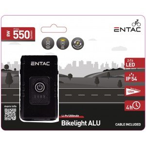 Entac Φακός Ποδηλάτου Αλουμινίου 8W Entac Φακός Ποδηλάτου Αλουμινίου 8W