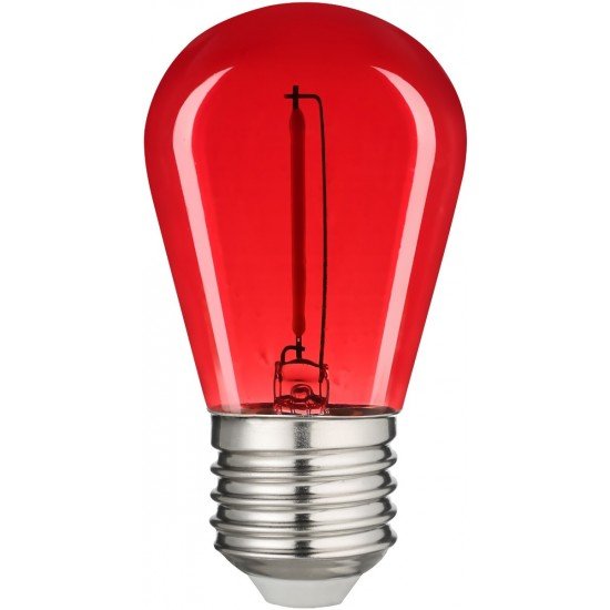Avide LED Διακοσμητική Λάμπα Filament 0.6W E27 Κόκκινο
