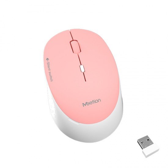 Meetion MT-R570 2.4G Ασύρματο Ποντίκι / Ρόζ