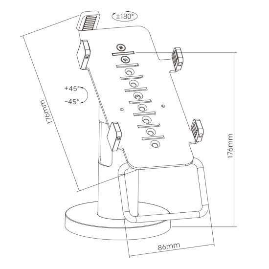 Brateck Βάση POS PTS-01 για VeriFone VX 820