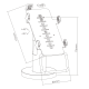 Brateck Βάση POS PTS-01 για VeriFone VX 820
