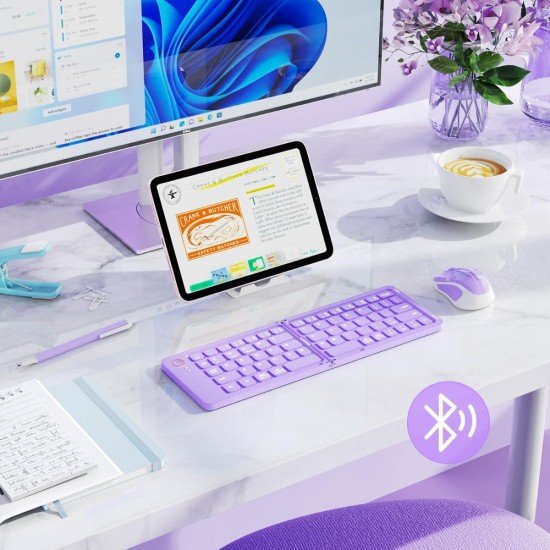 Meetion BTC001 Bluetooth Combo Μωβ