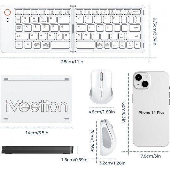 Meetion BTC001 Bluetooth Combo Λευκό