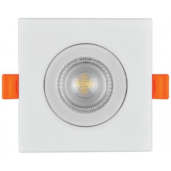 Avide LED Χωνευτό Σπότ 38° Τετράγωνο 7W Λευκό 4000K