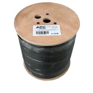 ATC Στροφείο RF ATC-723 RG6 300μ PET Μαύρο ATC Στροφείο RF ATC-723 RG6 300μ PET Μαύρο