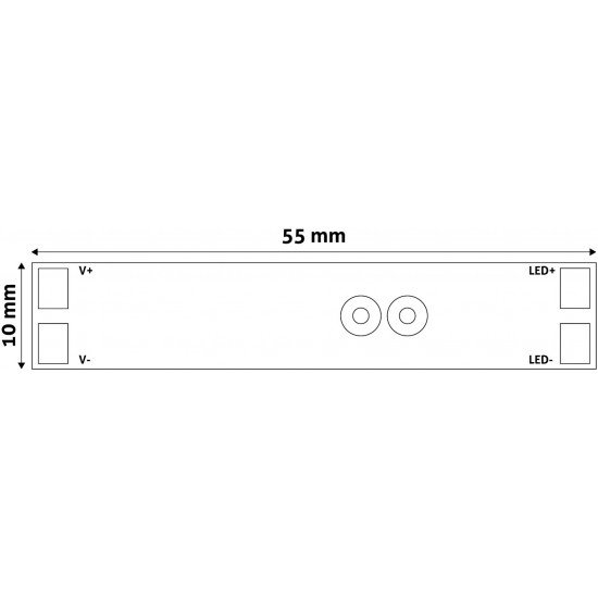 Avide LED Ταινία 12V 96W Προφίλ Αλουμινίου Μίνι Ελεγκτής με Αισθητήρα Υπερύθρων