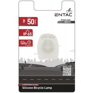 Entac Φώς Ποδηλάτου Πλαστικό Άσπρο Entac Φώς Ποδηλάτου Πλαστικό Άσπρο