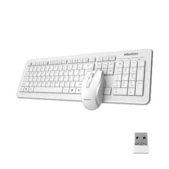 Meetion MT-C4120 LITTLE  2.4G Ασύρματο Combo Λευκό