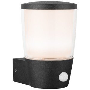 Avide Εξωτερικό Φωτιστικό Τοίχου Berlin 1xE27 IP54 με Αισθητήρα Κίνησης