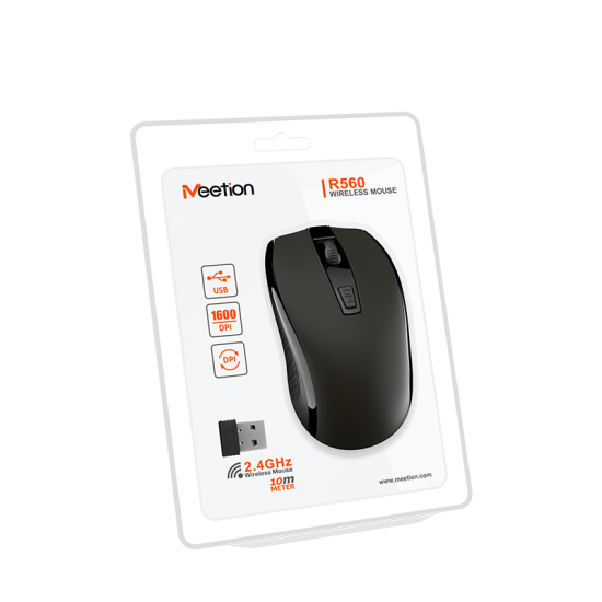 Meetion MT-R560 2.4G Ασύρματο Ποντίκι / Σοκολατί