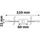 Avide LED Φίς 12V + Διακόπτης 60cm